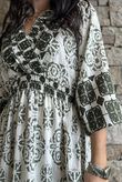 Zaida Smock Dress Olive